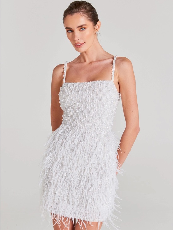 NADINE MERABI Dresses & Skirts - Nadine Merabi Carrie White Mini Dress